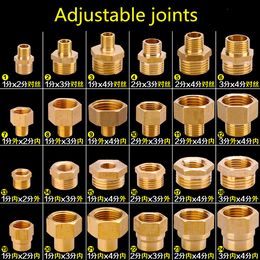 1/8 inch 1/4 inch 3/8 inch 1/2 inch male threaded brass fitting hex nipple connector BSP Male Thread Connector Quick Adapter