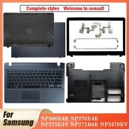 Cases NEW Original For Samsung NP300E4E NP270E4E NP275E4V NP271B4E NP2470EV Laptop LCD Back Cover Front Bezel keyboard Bottom Case 14"