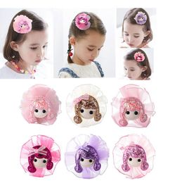 New Arrial Kids Children Hair Clips For Girls Hair Accessories Hair Barrette Cute Doll Head Horquillas De Pelo Infantiles6494725