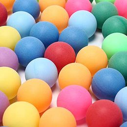 40mm Table Tennis Balls 2.4g Random Colours 50pcs for Games Entertainment Table Tennis Training Balls Indoor Outdoor Sports
