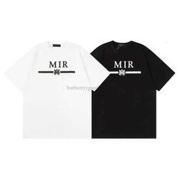 Men's Designer Amirir Shirt Letters Print Graphic Tee Casual High Street Men and Women Unisex Loose Short Sleeve Fashion T Shirts S-XL