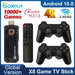 Box BOXPUT Smart TV Stick Android 11 Game Stick 4K 10000 Game X8 Original Dual system For Android TV Box with WiFi Retro Video Game