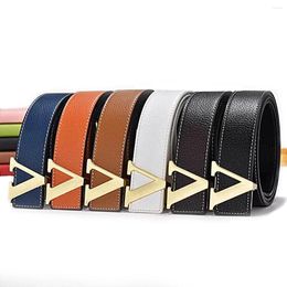 Belts Fashionable Men's Belt Casual Business Letter Buckle Comfortable And Durable Perfect For Gift Giving