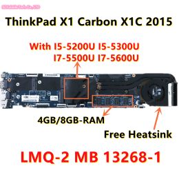 Motherboard LMQ2 MB 132681 For Lenovo ThinkPad X1 Carbon X1C 2015 Laptop Motherboard With I5 I7 5TH Gen CPU 4GB 8GB RAM 448.01434.0011