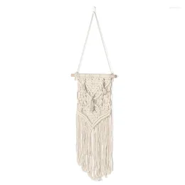 Tapestries YO-Macrame Wall Hanging Hand Woven Boho Tapestry Bohemian Wedding For Apartment Home Bedroom Decoration