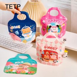 Storage Bags TETP 50Pcs Happy Party Gift With Handle Birthday Present Handmade Cookies Candy Packaging Decoration Child Favours