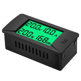 Digital Voltmeter Ammeter Wattmeter Voltage Current Power Meter Volt Detector Tester Monitor DC0-300V 50A 100A LCD Energy Meter