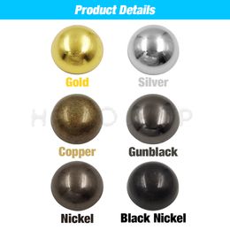 100Set 5-12mm Metal Dome Double Cap Rivets Round Studs With Tools For Leathercraft Repair Shoes Bag Clothing Garment Accessories