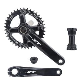 RACEWORK XT Bicycle Crankset Bottom Bracket Mtb Cranks Chainring Hollowtech Crank Arms For Mountain Bike Integrated Pedivela