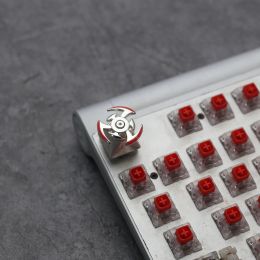 Accessories 1 Piece Customized DIY Metal Key Cap For MX Switches Mechanical Keyboard Gyroscope Clover Keycap ESC Key