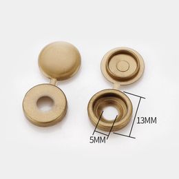 100Pcs Brown Colourful Hinged Furniture Exterior Covers Screw Caps Decor Plastic White Black Snap Buttons