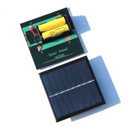 New 1W 4V Rechargeable AA Battery Solar Cell Charger With Base For 2xAA Batteries Charging Directly