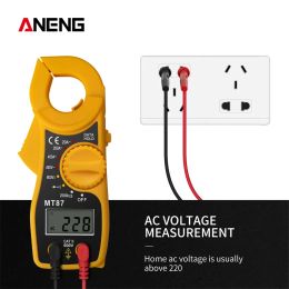 MT87 Digital Clamp Meter Multimeter AC/DC Ammeter Voltmeter LCD Resistance Multi Test Clamp Meters