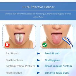 Tongue Scraper Cleaner Tongue Scrapers Brush To Remove Tongue Coating Oral Hygiene Care Oral Cleaning for Adults Kids