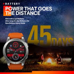 Watches Zeblaze Stratos 3 Smartwatch AMOLED Display Fitness Watch Builtin GPS Bluetoothcompatible Phone Calls Heart Rate Monitor