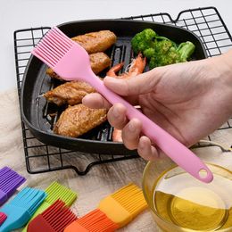 2Pcs Kitchen Heat-Resistant Silicone Spatula Oil Brush Cream Dough Scrape Cake Decorating Tools Baking Pastry Accessories