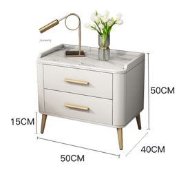 Nordic Solid Wood Bedside Table Hotel Living Room Nightstands Simple Modern Bedroom Furniture Small Apartment Bedside Cabinet mc