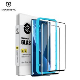 SmartDevil Full Glue Tempered Glass for Xiaomi Mi 12S 12 Pro Mi 12 Mi 12X MIX4 HD Clear Film Full Cover Curved Screen Protector