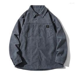 Men's Jackets Long Sleeve Shirt Autumn And Winter Loose Corduroy Style Japanese Jacket Coat Men Korean Fashion