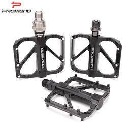 Promend Ultralight Bicycle Pedal Anti-Slip Quick Release Pedal Flat Mtb 3 Bearings Pedal For Mountain Mtb Bicycle Accessories