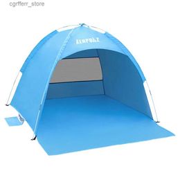 Toy Tents New Style Beach Waterproof Family Tent Children Outdoor Camping Kids Tents Ventilate Quickly Set Up Portable For Baby Sun Shade L410