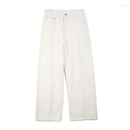 Men's Jeans 2024 Spring/summer American Retro Men Straight Leg Loose White Casual Pants