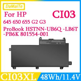 Batteries CI03XL CI03 Laptop Battery For HP ProBook 640 G2 645 G2 650 G2 655 G2 640 G3 645 G3 650 G3 655 G3 820 G3 HSTNNUB6Q 801554001