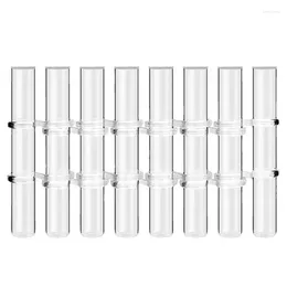 Vases Hinged Flower Vase 8Pcs/6Pcs Transparent Table Clear For Wedding Hydroponic Plant Glass With Hook And Brush