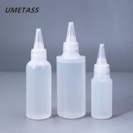 Storage Bottles & Jars UMETASS 30ML 60ML 100ML Empty PE Plastic Glue With Screw-On Lids Squeeze Liquid Ink Oil Dropper 10PCS lot276G