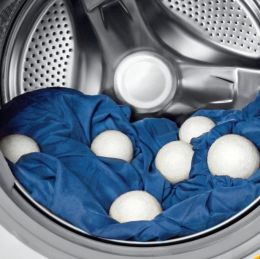 3/4/5 cm Reusable Wool Dryer Balls Natural Fabric Softener Laundry Balls Anti Static Clothing Drying Set for Washing Machine