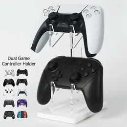 Hooks Dual Layer Acrylic Game Controller Stand Holder For PS5/PS4/XBOX Gamepad Transparent Joystick Bracket Display