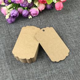 400PCS /lot white/brown Paper Card Tags for DIY Gift Tags/ Gift Wedding Favours tags/flower tags