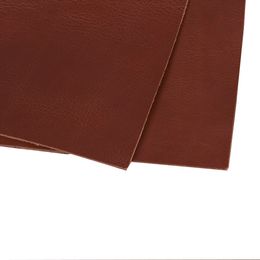 2pcs DIY leather craft making full-grain wrestling cattle hide leather with brown thick 2.2mm 22x30cm