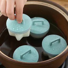 2024 4Pcs/Set Food Grade Silicone Soft Egg Poacher Steamed Breakfast Egg Mold Cooking Poach Cup Kitchen Tools Brush Oil Free egg poacher