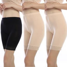 3pcs/lot soft and comfortable modal material boxer shorts safety pant for women panties big size high waist ladies' underwear