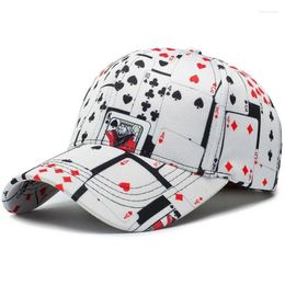 Ball Caps Spring Baseball Cap Korean Fashion Street Hat Hip Hop Poker