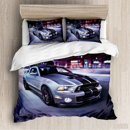 Boys Bedding Set Queen Quilt Covers Kids Children Bedding Sets Single Twin xl Bed Comforter Pillow Shams Luxury Bed Set Car Full