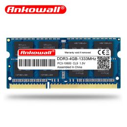 RAMs Ankowall Laptop ram DDR3 2GB 4GB 8GB 1600/1333 MHz SODIMM DDR 3 Notebook Memory 204pin 1.35V1.5V Lifetime Warranty