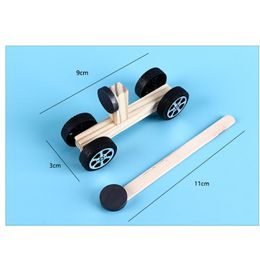 Children's Making Model Educational Toys DIY Wooden Magnetic Car Manual Scientific Experiment Assembly Parent-child Interactive