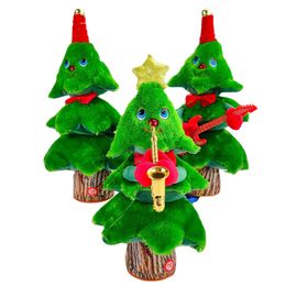 Electric Singing Dancing Christmas Tree Plush Toy Christmas Doll Merry Christmas Decorations Electric Toy For Kids New Year Gift