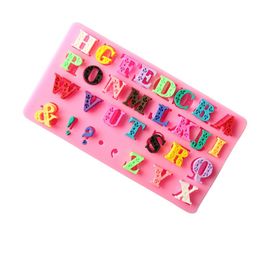 A variety Different Capital Letters/Symbols Fondant Cake Silicone Mould Candy Pastry Mould Jello Pudding Chocolate DIY Tools C152