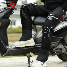 WEST BIKING Winter Leg Warmers 3M Thinsulate Super Warm Motor Cycling Hiking Climbing Ski Snow Kneepads Windproof Sport Gaiters