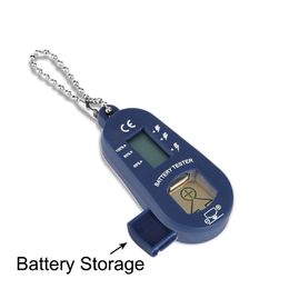 Digital Hearing Aid Battery Tester Portable Battery Checker with Battery Holder