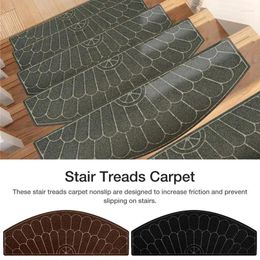 Carpets Stair Treads Carpet Non Slip Self-adhesive Absorb Water Non-Skid Safety Rug Stepping Mat Set Peel Stick For Home