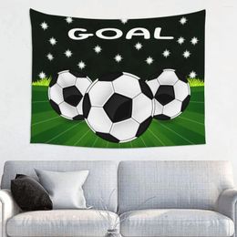 Tapestries Soccer Football Tapestry Hippie Polyester Wall Hanging Balls Sports Decor Yoga Mat Retro