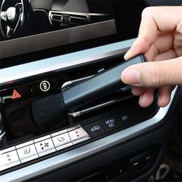 Car Gap Dust Removal Brush Easy To Clean Creative Soft Brush Retractable Portable Car Accessories Detail Dust Removal Tool