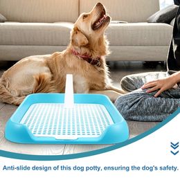 Puppy Training Toilet Indoor Plastic Mesh Dog Toilet Anti-slide Dog Puppy Toilet Dog Potty Tray Puppy Train Potty Pet Supplies