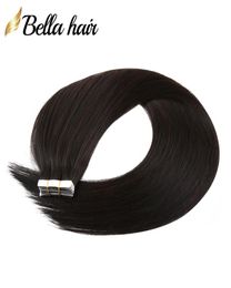 Virgin Remy Human Hair PU Skin Tape in Hair Extensions Natural Black 1B Double Sided Tapes on Hairs Extension 50G Seamless 20PCS 11973451