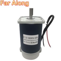 300W Electric Micro DC High Speed Motors 12V 24V 1800/3000RPM Long Life Adjustable Speed Reversible DC Permanent Magnet Motor