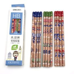 12pcs/Box Hexagonal HB Standard Pencils Soldier Sketch Drawing Pencils Set HB Non-toxic Pencils For School Students kids pencil